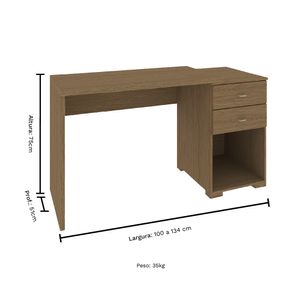 Escrivaninha Extensível 2 Gavetas Setiba Plus Móveis Rimo