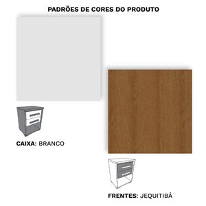 Mesa Cabeceira com 02 Gavetas Angra Móveis Rimo