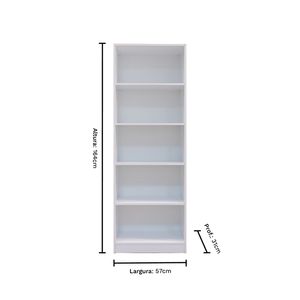 Estante Àpila 100% MDF com 6 Prateleiras  Móveis Rimo