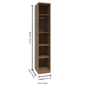 Guarda Roupa Modulado 01 Porta 43cm com 234cm Setiba