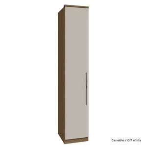 Guarda Roupa Modulado 01 Porta com Prateleiras 245cm Altura Setiba