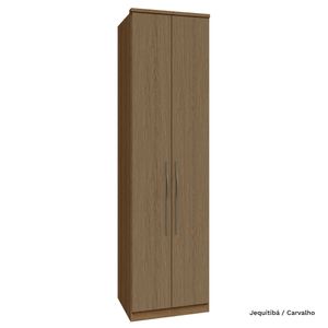 Guarda Roupa Modulado 02 Portas com Prateleiras 245cm Altura Setiba - Móveis Rimo