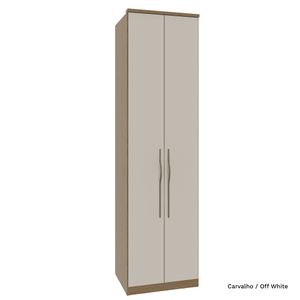 Guarda Roupa Modulado 02 Portas com Prateleiras 245cm Altura Setiba - Móveis Rimo