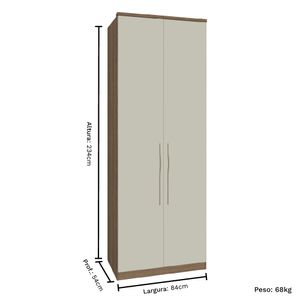 Guarda Roupa Modulado 2 Portas Setiba - Rimo