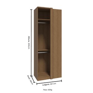 Modulado 01 Porta 234cm Canto Reto Setiba
