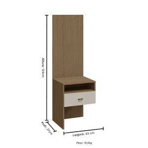 Guarda Roupa Modulado Lateral em L Rimo Setiba