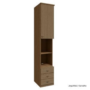 Guarda Roupa Modulado Lateral 01 Porta com 245cm de Altura 03 Gaveta Setiba