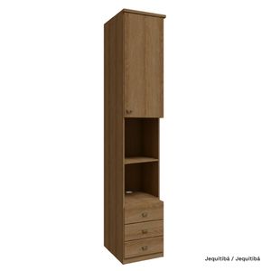 Guarda Roupa Modulado Lateral 01 Porta com 245cm de Altura 03 Gaveta Setiba