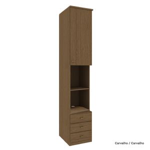 Guarda Roupa Modulado Lateral 01 Porta com 245cm de Altura 03 Gaveta Setiba