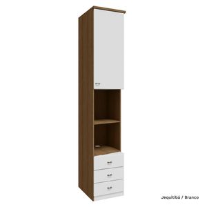 Guarda Roupa Modulado Lateral 01 Porta com 245cm de Altura 03 Gaveta Setiba